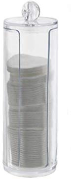 Behälter für Wattepads Kosmetikpads Abschminkpads Deckeldose Kosmetik Box Ø7,5xH20cm