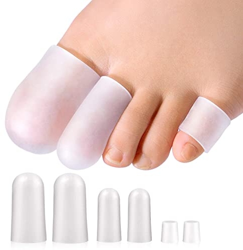 Promifun Zehenschutz, 14 Packungen Zehenschutz, Großzehenkappen, Kleinzehenschutz zur Linderung von Fußschmerzen, eingewachsene Zehennägel, Hühneraugen, Blasen, Hammerzehen