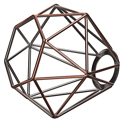 ledscom.de Paralume a gabbia, bronzo, E27 / E14, Ø 160 mm