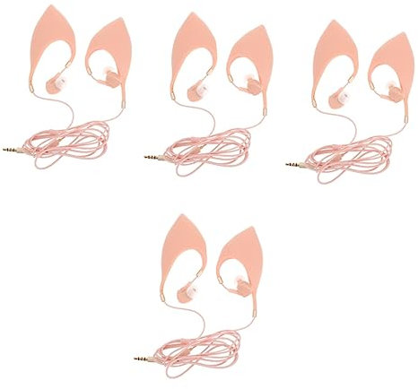 Mikikit 4stücke Gaming Ohrhörer Mit Mikrofon Kreative Musik-in-Ear-kopfhörer Für Angenehmen Ergonomische Ohrpolster Für Gaming Und Multimedia Kompatibel Mit Pc Und Laptop