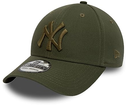 New Era MLB Cap New York Yankees Baseball Teamlogo NY grün 39Thirty Kappe Hut gebogener Schirm - XS-S