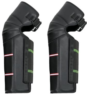 Ginocchiere per moto, ghette per gambe antivento per moto, protezioni per ginocchiere, copri leggings caldi, Riflettore in pelle PU