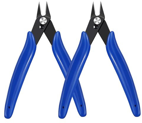 Tunejoy Alicates de Corte Diagonal Pinzas de Corte de Alambre Pequeño Mini Alicates de Corte de Precisión para Reparación de Electrónica Procesamiento de Joyas