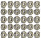30 PCS Rodamientos de Bolas 608ZZ 8x22x7 mm, Rodamiento de Bolas de Acero con Doble Blindaje, Rodamientos Pequeños para Patines, Motores, Mesa de Rodamientos de Bolas, Monopatines