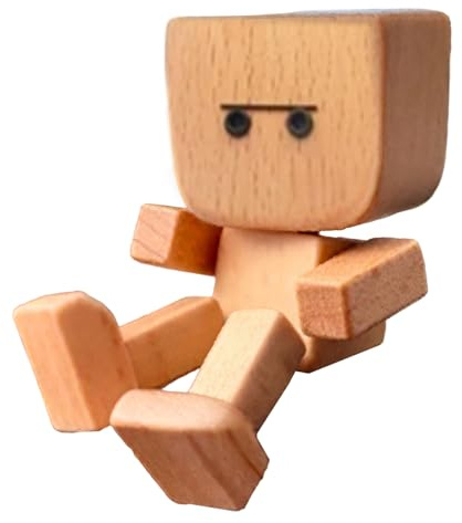 Sillas de madera oscilante - Figura ornamental para coche de madera artesanal, estatua decorativa para consola de automóvil, scooters, sedanes Pick-up camionetas y carreteras