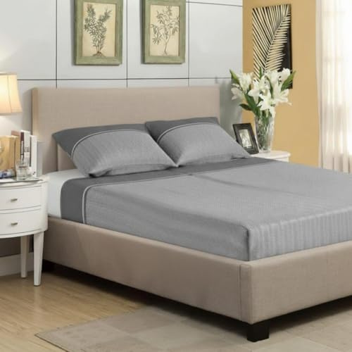 Jenny Sesal Set completo letto in Flanella Anti-Pilling - Auren Singolo, una piazza e mezza e matrimoniale - Calde e morbide al tatto (Grigio, Una piazza e mezzo, Spina di pesce)