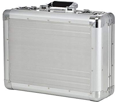 Dermata Business großer Aktenkoffer aus Aluminium 46 cm Silber