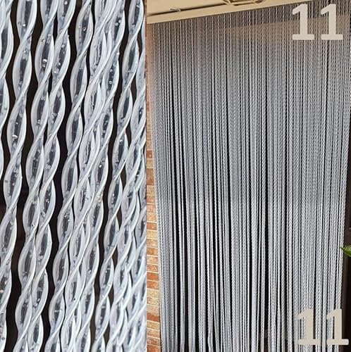 BricoShopping Tenda moschiera Mod.C a fili in pvc regolabile Zanzariera per porta finestra esterna ingresso balcone camper filo ANTIMOSCHE 4 misure