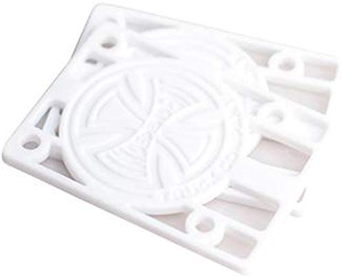 INDEPENDENT Riser Pads Skateboard Pads (Jeu De 2) Pouce Hard Blanc 0.125