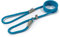 Ancol Viva Reflective Rope and Leather Slip Dog Lead - Blue - Lightweight Weatherproof Durable Puppy Training Accessory - 1.5m x 8mm
