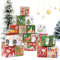 Adventskalender zum Befüllen 24 Stück 7x7x7cm Geschenkschachtel Weihnachtskalender zum selber Basteln Papierschachtel Geschenkboxen für Weihnachten Geschenk Kinder usw.