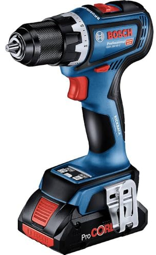 Bosch Professional 18V System Akku Bohrschrauber GSR 18V-90 C (inkl. 2x Akkus 5.0Ah, Schnellladegerät GAL 18V-40, 1/1-Einlage, L-BOXX)