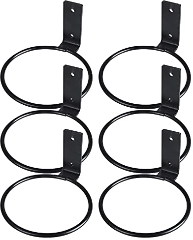 KAREN66 3/6 Stück Wandhalterung Blumentopf 20cm Metall Blumentopfhalter Blumentopf Halter Wandmontage Pflanzen Wandhalterung Pflanzenhalter Wand (6 Stück, One Size)