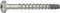 HECO 52810 MMS Plus P Halbrundkopf 7.5X 65 Edelstahl A4 Multi-Monti Schraubanker, Silber, 7,5/65