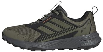 Adidas Mens Terrex Tracefinder 2 Trail Running, Olive Strata/Olive Strata/Semi Impact Orange, 11