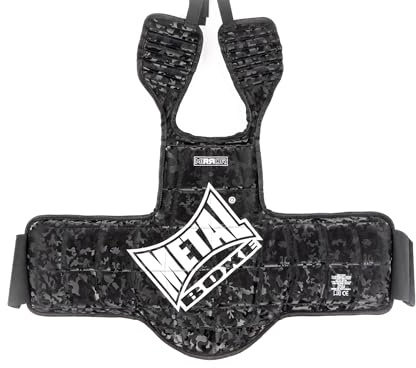 METAL BOXE Unisex - Adult Plastron ré Mirror Reversible Chest Armor, Black, Waist 2