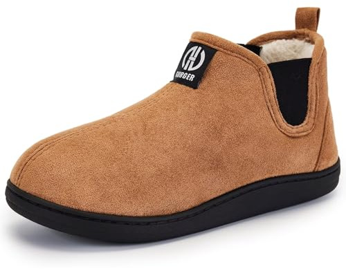 GURGER Pantofole Donna Uomo Invernali Pantofole a Stivaletto Foderate in Peluche Memory Foam Antiscivolo Ciabatte da Casa