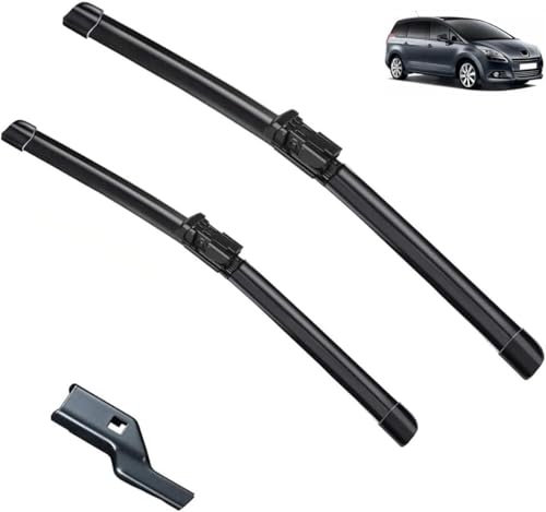 Escobillas limpiaparabrisas Delanteras para Peugeot 5008 MK1 2009-2017 - Kit de Alto Rendimiento, Visibilidad Superior en Carretera, fácil instalación, Hojas Planas