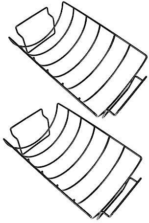 TOYANDONA 2 Pièces Support de Barbecue Antiadhésif Acier Inoxydable pour Côtelettes Agneau Poulet Outils Pratiques pour Barbecue Plein Air pour Camping Jardin