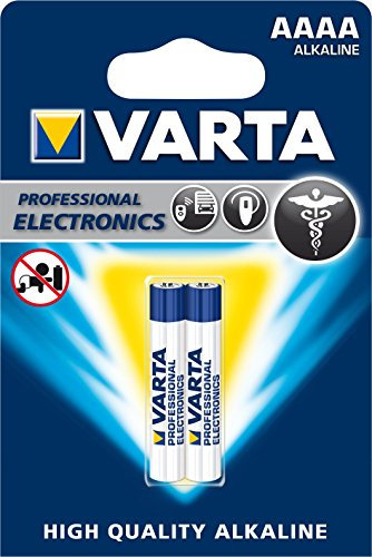 Varta 4061101402 – Pack di 2 batterie alcaline, AAAA, 1.5 V, colore: argento