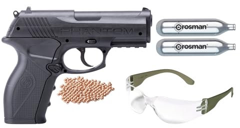 Crosman P10 Kit Tipo C11 CO2 (4,5mm) | Pistola de Aire comprimido (balines de Acero). Arma de Co2. Calibre 4,5mm