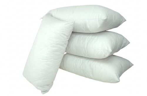 ARLINENS Pillows 4 Pack Hotel Quality Hollow Fibre Filled Quilted Pillows, Standard Size, Anti Allergenic, for Bed, Stomach and Back Sleeper
