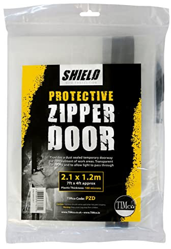Protective Zipper Door - Dust Seal Temporary Doorway for Work Areas PZD