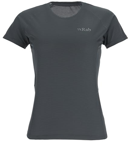 Rab Women’s Sonic Tee Lightweight Breathable Short-Sleeve T-Shirt for Trail Running & Hiking - Beluga - Medium