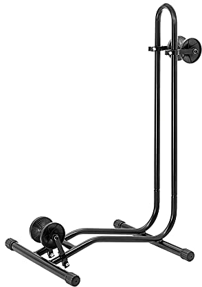 P4B | Fahrradständer Boden - 20 bis 29 Zoll | Fahrradhalter | Geeignet für Vorderrad oder Hinterrad | Shopständer für Rennräder | Radständer Rennrad - für Reifenbreite 3/4 bis 2.50 Zoll