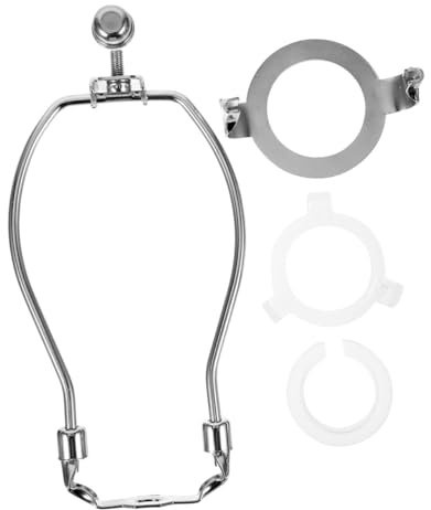 DOITOOL Supporto Paralume in Ferro Corno Per Lampade Da Tavolo e Terra Struttura Robusta Antiruggine Per Paralume Adatto Per Illuminazione Casa e Ufficio