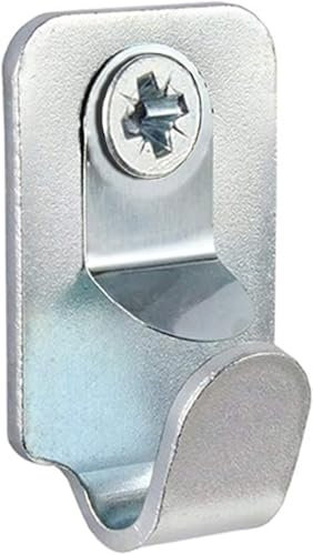 Heavy Duty Safety Picture / Mirror Hooks with Screws and Wall Plugs - 15kg Load… (2 Pack)