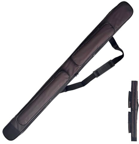 HJHUUA 105 cm bruna dubbla lager svärdväskor, Oxford-tyg vattentät förvaringsväska, kan rymma 2 svärd, bärbar ryggsäck för Katana, bokken, Samurajsvärd, Tai Chi-svärd, ljussabel