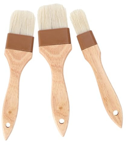 TOYANDONA 3piezas Pincel De Aceite De Cocina y Barbacoa Unidades Cerdas Duraderas y Resistentes
