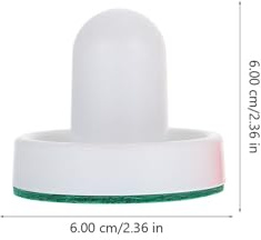 TOPBATHY 2 Juegos de Empujadores de Hockey de Aire Blancos de 60Mm y Discos de Hockey de Aire Rojos y Blancos de 51Mm Paletas y Fieltro Ideales para Sala de Juegos