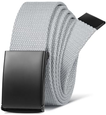 LXMY Bälten för män, arbetsbälten för män, justerbar kanvas tyg nylon golfbälte passar var som helst
