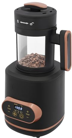NEATOOM 100g Coffee Roaster Machine for Home Use, 1500W Electric Coffee Bean Roaster Machine with Adjustable Temp/Time/Fan, Digital Controls
