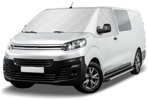 Copri parabrezza per auto per Citroen Jumpy/FIAT Scudo/Peugeot Expert 2016-2023 Copertura esterna termica pieghevole Copertura del parabrezza Copertura del parabrezza anteriore