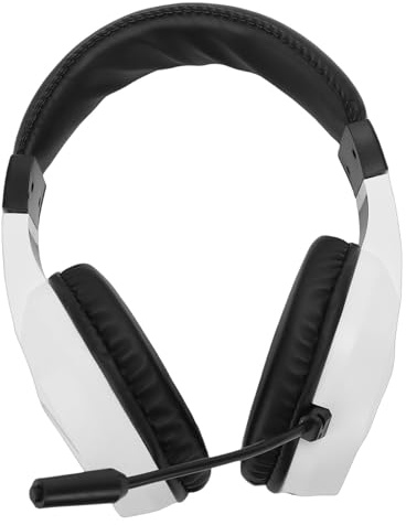 CCYLEZ Cuffie da Gioco Wireless, Microfono 2.4G Bluetooth 5.4 RGB con Cancellazione del Rumore Leggero con Latenza Super Bassa ≤20 Ms, per PC Computer Smartphone Tablet (BLACK) (WHITE)