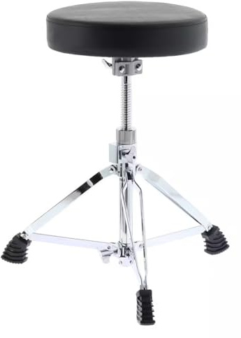 WOODBRASS NYX DT-1500 Siège Batterie - Tabouret Batterie Réglable Drum Throne Stable Double Embase, Assise Confort Haute Densité, Hardware Robuste 150 kg