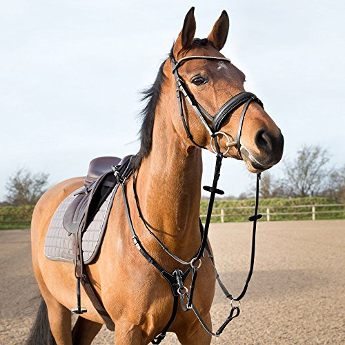 Horze Plastron de Chasse réglable Noir