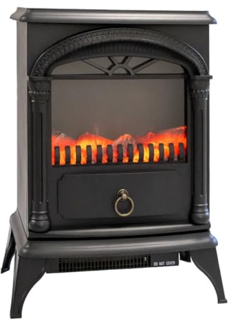 Niklas Stufa Elettrica Santorini, 41 x 25 x 55 cm, Nero