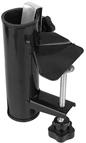 WINBST Support de parasol compact pour balcon - Crée un espace ombragé parfait - 19-38 mm - Noir
