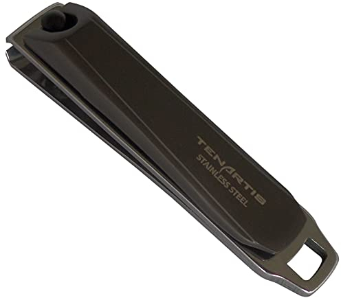 Tagliaunghie Professionale per Mani in Acciaio Inox Boston con Limetta e Custodia in PVC - Tenartis