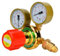 Druckminderer Druckregler, Einstellbares Druckminderer, Acetylen-Druckminderer, Export Acetylen 5/8 Außenzähne Acetylen-Messgerät Gas Acetylen-Druckminderer für Gasbrenner-Schweißschneide-Kit