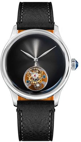 S454.SK.K Tourbillon Master ST8000 Uhrwerk Saphirglas Herren Mechanische Uhr 1963, silber, Armband