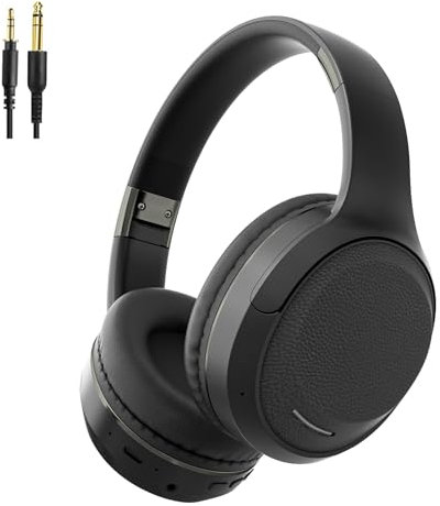 Anluomania Auriculares Inalámbricos Bluetooth Plegables, Cascos Inalámbricos Bluetooth 5.3, Auriculares Bluetooth Diadema Estéreo HiFi con Micrófono, cómodos, Estilo Diadema