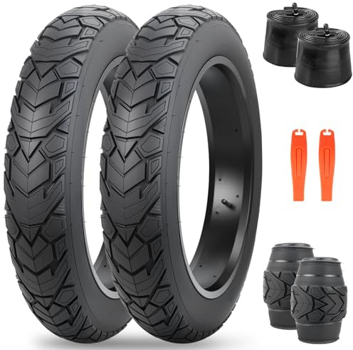 Pneu ZUKKA Fat Bike 20 x 4,0 pouces Vélo de montagne Pneu épais 20 pouces ETRTO 98-406 avec chambre de 20 pouces Fat Bike 20 x 4,0 AV35 haute résistance Rainures profondes