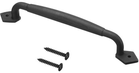 QUARKZMAN ladudörrhandtag 30 cm dörrhandtag dörrbeslag för grind garage skjul möbler svart
