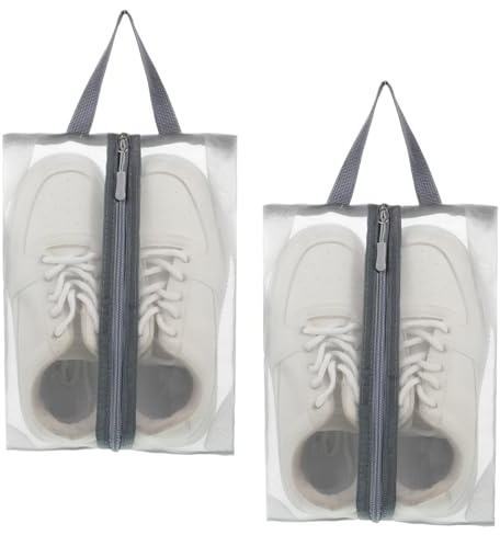 2 Pack Travel Shoe Bag, Waterproof Shoe Bag for Gym, Portable Boots Organizer with Zipper for Men & Women
