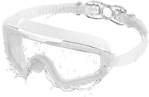 Seaflar Lunettes Natation Transparentes Adulte, AntibuéE UV Monture Large | Champ De Vision à 180°, éTanches, Ajustement 3d Natation PlongéE Homme Femme